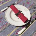 Provence rectangular tablecloth in cotton "Avignon" grey and pink "Marat d'Avignon"