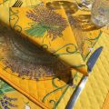 Cotton napkins "Bouquet de Lavande" yellow