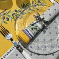 Provence rectangular tablecloth in cotton "Lauris" yellow
