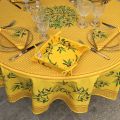 Cotton napkins "Nyons" yellow