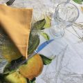 Tessitura Toscana Telerie, nappe en lin  "Limoncello"