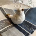 Jacquard table napkins "Vaucluse" grey and blue  by Tissus Toselli