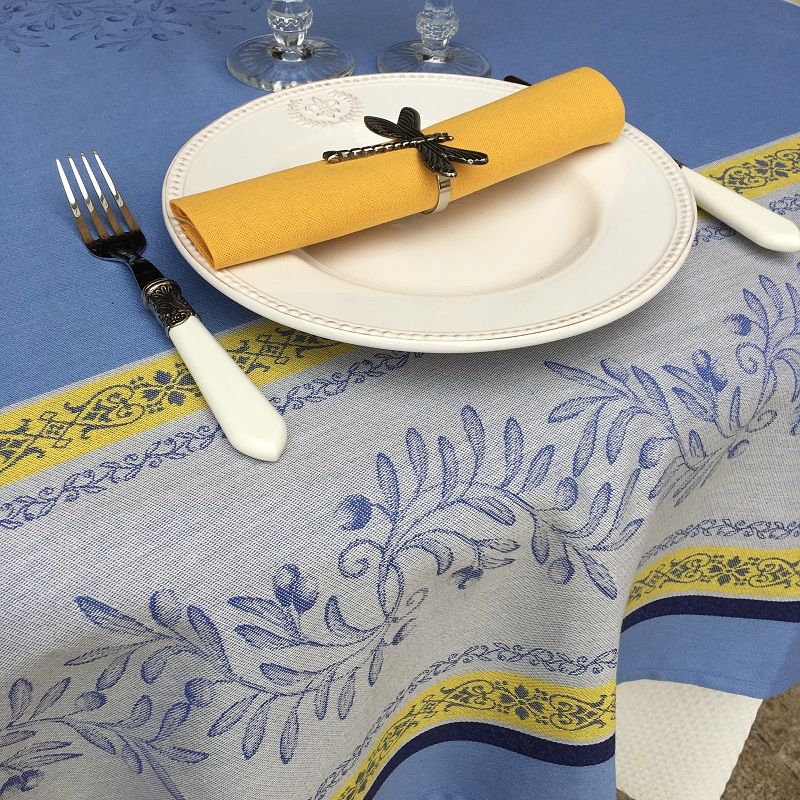 https://laboutiquedelea.com/6269/rectangular-jacquard-tablecloth-teflon-olivia-blue-yellow-by-tissus-toselli.jpg
