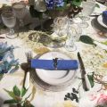 Tessitura Toscana Tellerie, rectangular linen tablecloth "Ibisco"