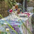 Tessitura Toscana Tellerie, rectangular linen tablecloth "la Vie en Rose"