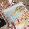 Housse de coussin Jacquard,  "Nice" Tissus Toselli, Nice