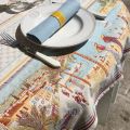 Jacquard webbed tablecloth  "Nice", TISSUS TOSELLI, Nice