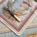 Provence Jacquard placemat, Côte d'Azur "Nice" from Tissus Toselli in Nice