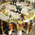 Tessitura Toscana Telerie, square linen tablecloth "Borea"