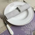 Provence square tablecloth in cotton "Valensole" lavender color