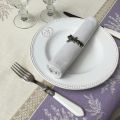 Provence square tablecloth in cotton "Valensole" lavender color