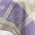 Provence square tablecloth in cotton "Valensole" lavender color