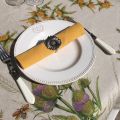 Tessitura Toscana Tellerie, round linen tablecloth "Cynar"
