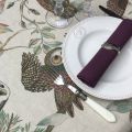 Tessitura Toscana Tellerie, round linen tablecloth "Bubu"