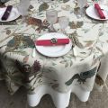 Tessitura Toscana Tellerie, round linen tablecloth "Bubu"