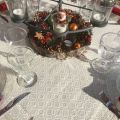 Square Jacquard tablecloth "Lugeur"  Tissus Toselli