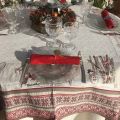 Square Jacquard tablecloth "Lugeur"  Tissus Toselli
