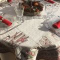 Square Jacquard tablecloth "Lugeur", Tissus Toselli