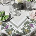 Square Jacquard tablecloth grapes "Vignobles" by Tissus Toselli