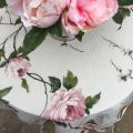 Nappe carrée en Organza "Carmina" roses