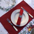 Boutis placemats "Calliope" Sud Etoffe Red