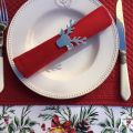 Boutis placemats "Calliope" Sud Etoffe Red