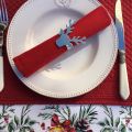 Set de table en boutis "Calliope" Sud Etoffe rouge