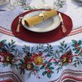 Christmas round tablecloth in cotton "Sylvestre"