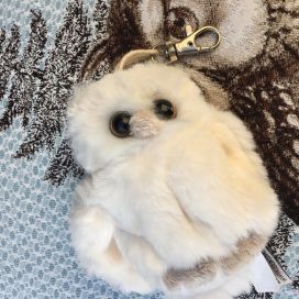 Barbara Bukowski - the owl "Clever Blanca" keyring