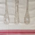 Jacquard kitchen towel "The cutlery" by Tissus Toselli